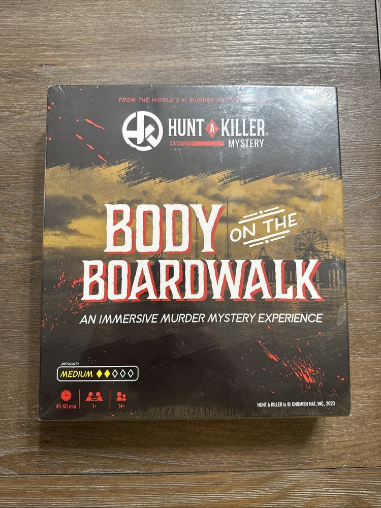 Hunt a Killer Body on the Boardwalk Immersive Murder Mystery Game SEALED – NEW