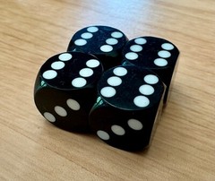 Precision Backgammon Dice-BRAND NEW- NINE COLORS AVAILABLE- THREE SIZES