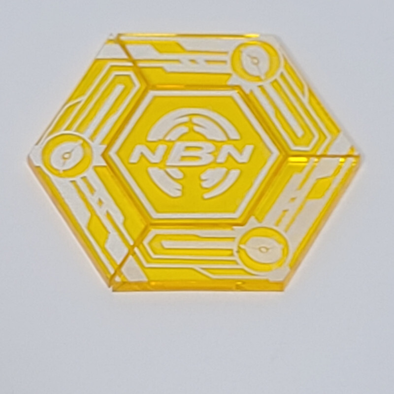 NBN CLICK TRACKER – Official FFG Promo Acrylic Android Netrunner LCG