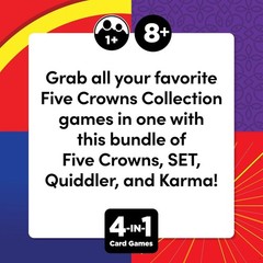 Ultimate Family Card Games Set – Includes Five Crowns, SET, Quiddler & Karma