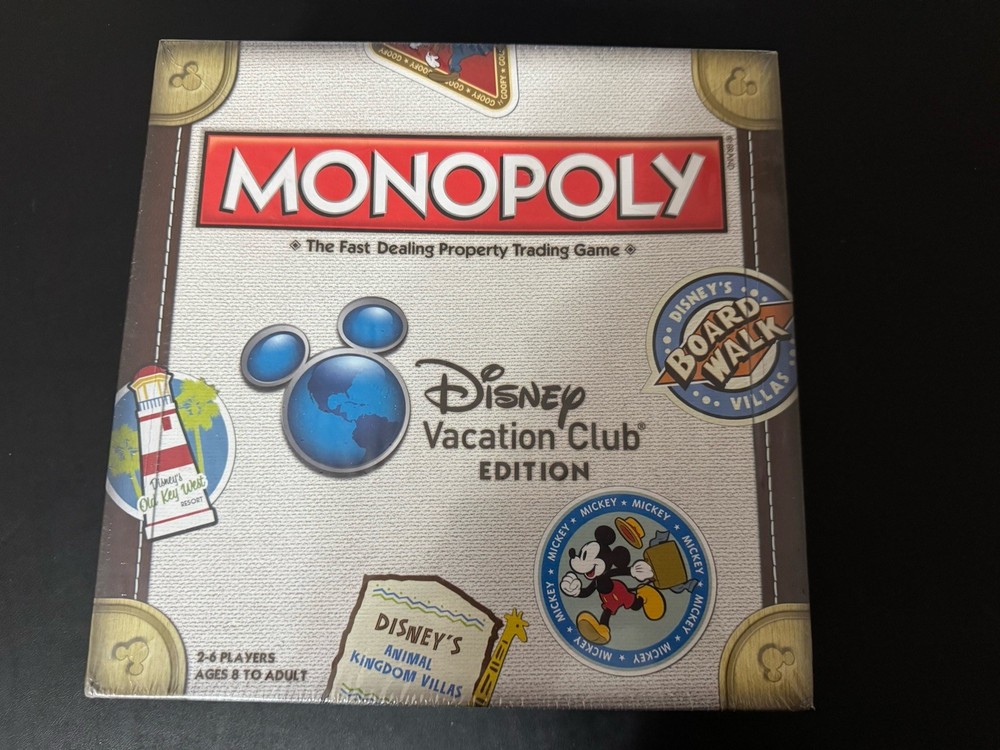 Disney Vacation Club Edition Monopoly SUPER RARE SEALED NEW IN BOX