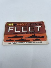 Vintage Yes & Know Invisible Ink Game Book Fleet Lee Publications 1970 Used