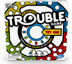 Hasbro Gaming Trouble Board Game for Kids Ages 5 and Up 2-4 Players
