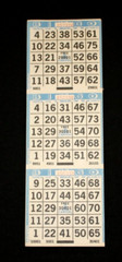 BINGO PAPER Cards sheets 3 on 11 Blue Border – 10 pack