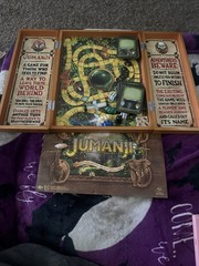Jumanji The Game Real Wooden Box Edition of the Classic Adventure Game Complete