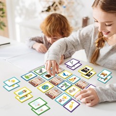 gisgfim 50 Pairs Memory Matching Game Bible Concentration Memory Card Games