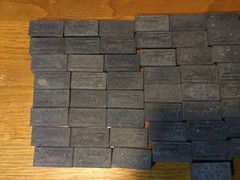 Lot Of 65 Antique Wooden Dominos For Collection Crafts Replacement Game Piece