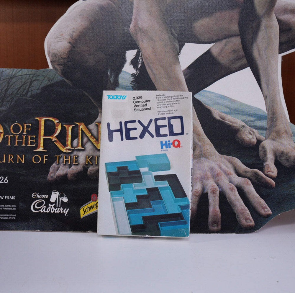 NEW Vintage HEXED Toltoys 1977 HI-Q Puzzle 8 Years Up Over 2000 Solutions Comple