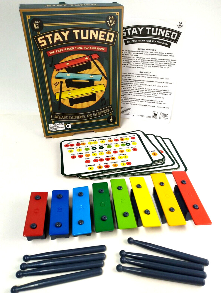 Stay Tuned Fast Paced Tune Playing Game Xylophone Musical Game, 2-8 players, 6+