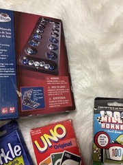 Bundles Pavilion Deluxe Mancala Board game and Farkle,Uno Original and 100 Mille