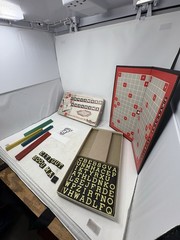Vintage Embossing Co. CROSSWORD ANAGRAMS Game 1953 Complete