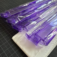 Set of 4 PURPLE 17” Mahjong Racks with Built-in 18.5” Pushers – NEW IN PACKAGING