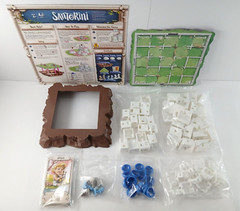 SANTORINI Greek God City-Building Board Game 100% COMPLETE Excellent Condition!