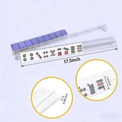 HBLEDOT Mahjong Racks with Pushers, Convenient Rotating OnePiece Mahjong Push…
