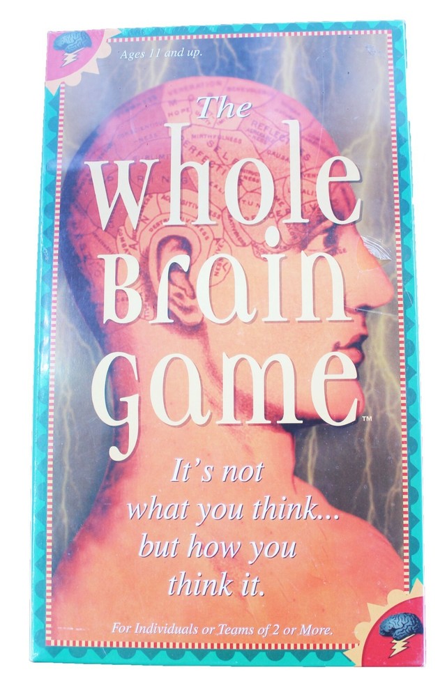 The Whole Brain Game Creative Mind Games 1999 Age 11 and up NEW