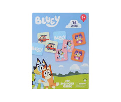 Bluey™ My Memory Game 72 Cards Matching Skills 2-6 Players Portable & Durable