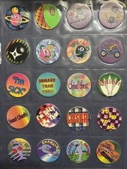 Collection Of Pogs And Slammers 335 Pogs And Slammers – 21 Plastic 9 Metal Slamm