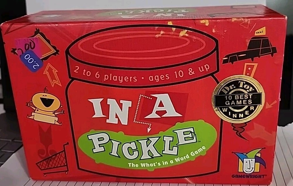 In A Pickle Family Party Word Comparison Card Game Creative Thinking Gamewright