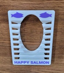 Happy Salmon – 3d printed box insert – ANY COLOR – Exploding Kittens- 3-8players