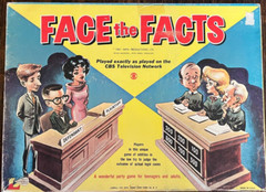 Face the Facts board game – Lowell Toys – 1961 – Box Fair – Complete – 1961