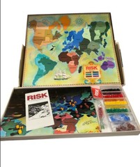 Risk Board Game 1980’s War Strategy EUC 2/5 Unopened World History Kids Game