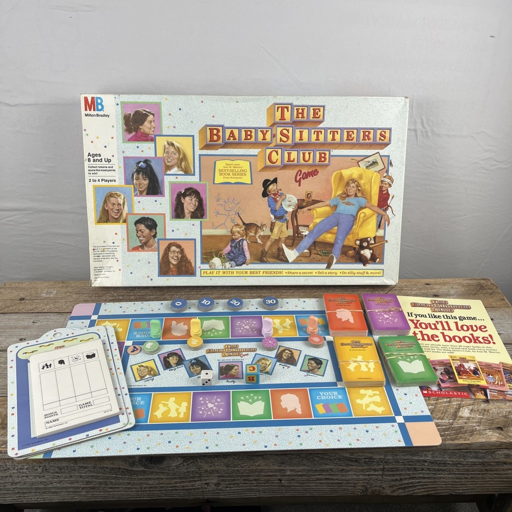 VINTAGE The Baby Sitters Club Game Milton Bradley 1989. *See Description*