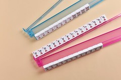 American Mahjong Set 166 Tiles Blue Paisley Bag 4 Pushers/Racks Western Mahjongg