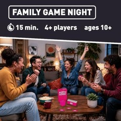 Fuzzy Logic Word Guessing Party Game – Funny Team-Based Card Game for Kids, Teen