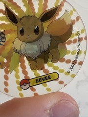 Rare Vtg Pokemon Eevee Vaporeon Crystal Tazos Taso Pogs Mexico Cheetos Doritos