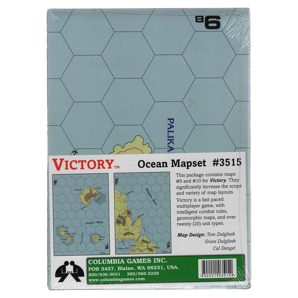 Victory: The Blocks of War Ocean Mapset #3515 – Columbia Games WWII Game YHP