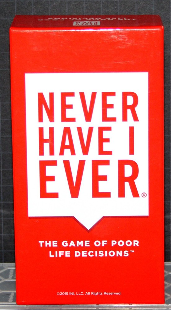 “NEVER HAVE I EVER THE GAME OF POOR DECISIONS” From INI Vintage 2019
