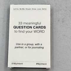 What’s Your Word? 33 Meaningful Question Cards MyIntent Self Help Insightful New