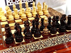 Own the Only One – Luxury Walnut Wood Backgammon Chess Board Handmade 24 In