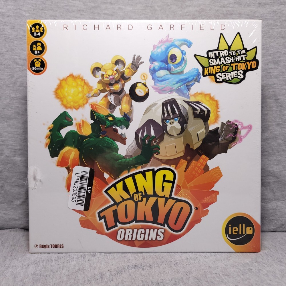Iello: King of Tokyo Origins Board Game – New, Sealed By Richard Garfield