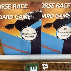 Metal 11 Horse Racing Wood Board Game Dice Cards Set