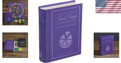 Stylish Trivial Pursuit Fabric-Wrapped Book Box – Trivia Board Game for Ages 8+