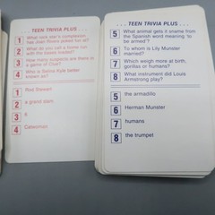 Vintage Teen Trivia Plus 80s Card Game Questions and Answers 1984