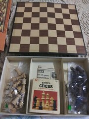 RARE Vtge 1973 Europa Chess Pacific Game with RARE Chess Book & Ephemera
