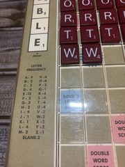 Vintage Scrabble Crossword Board Game Deluxe Rotating Turntable 1989 Complete