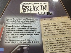 **BREAK IN** Alcatraz; Board Game Ages 10 Years And Up – Brand New