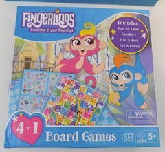 Lot Of 2~Fingerlings Games~Monkey Safari & 4 In 1 Board Games-Find & Seek-NEW