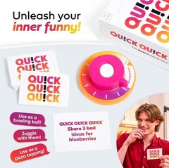 Quick Quick Quick Party Game by Relatable | Fast-Paced Family Game | New