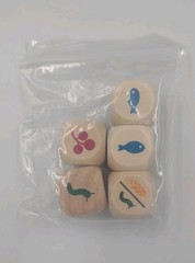 Wingspan Original Board Game Replacement Pieces Complete Set of 5 Custom Dice