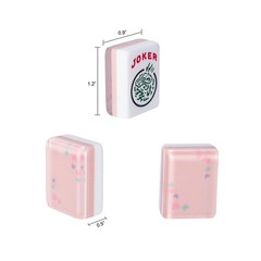TIASUSAN American Mahjong Tile Set with 166 Quality Acrylic Tiles (1.2″ Pink,…