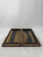 Luxury Wooden Backgammon with Epoxy Resin