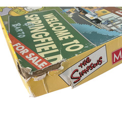 The SIMPSONS MONOPOLY Board Game 2001 INCOMPLETE Missing 3 items see Description
