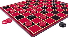 Timeless Checkers Board Game – Complete Set with Folding Board & Instructions