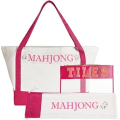 Bornerwhite 3 Pcs Empty Mahjong Bag Sets for Tiles and Racks Mahjong Tote Bag…