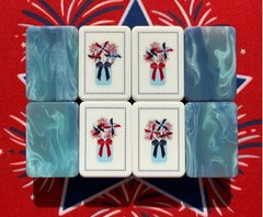 American Mahjong Game Set, 160 tiles Ice blue 🇺🇸Mah Jong Tiles,+storage Bag
