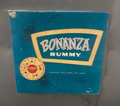 1957 Parker Brothers Bonanza Rummy Game Board Game 1957